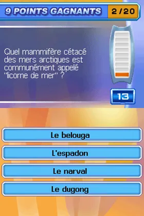 Questions pour un Champion - Le Jeu Officiel - Edition Speciale 20 Ans (France) screen shot game playing